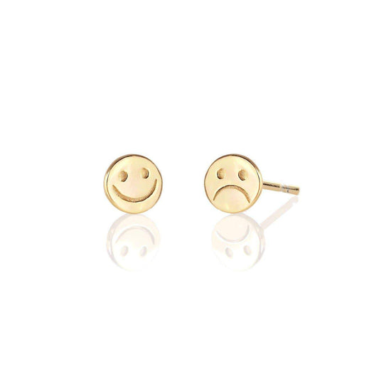 Happy Sad Stud Earrings Kris Nations 