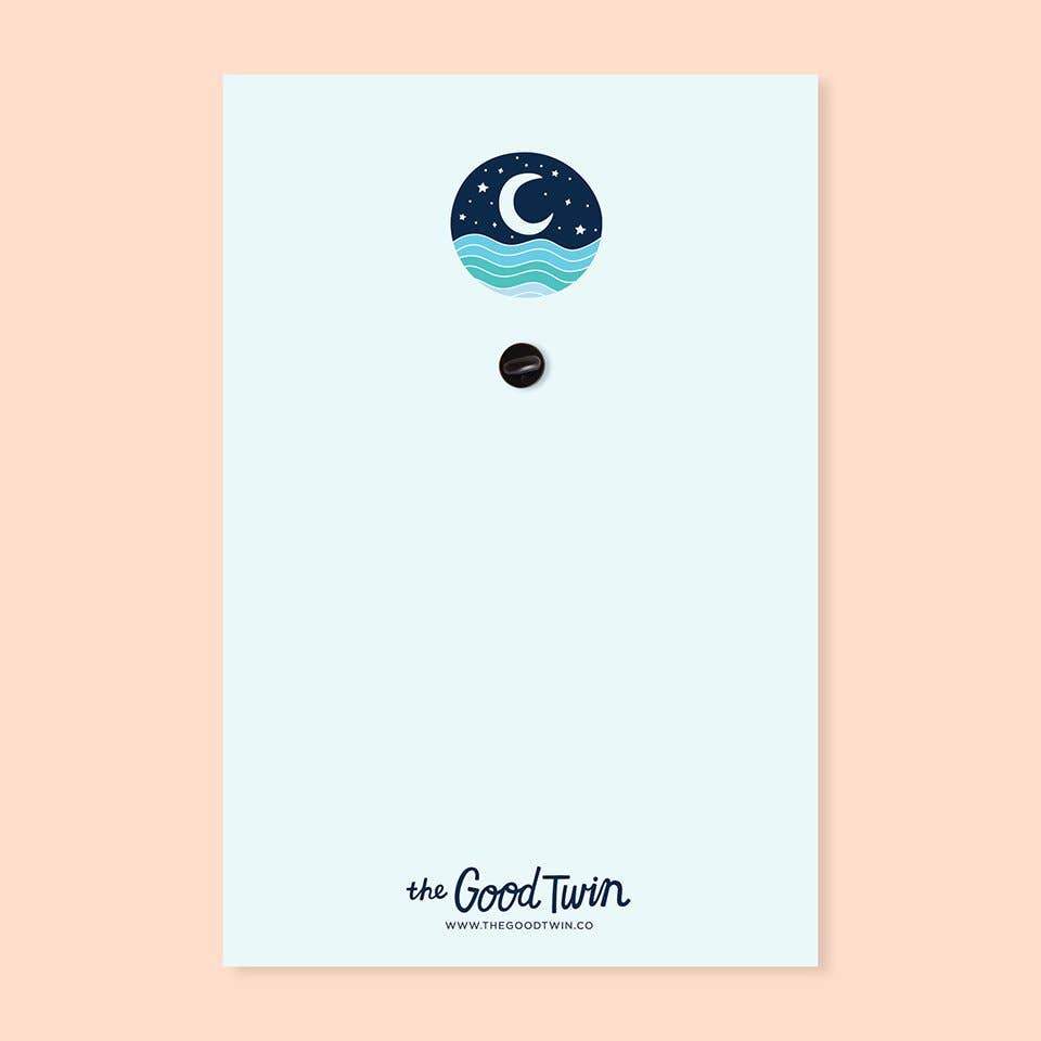 Nightscape Pin + Post Card Pins The Good Twin 