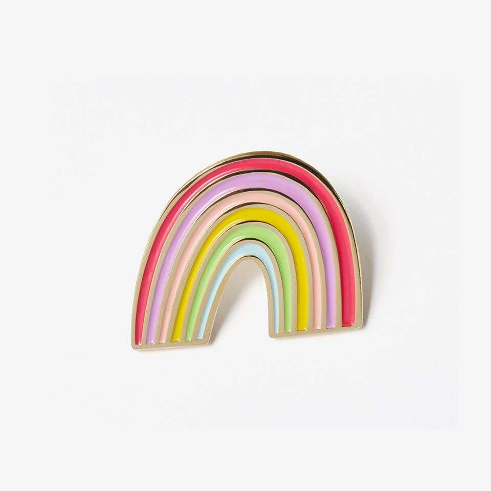 Rainbow Pin + Post Card Pins The Good Twin 