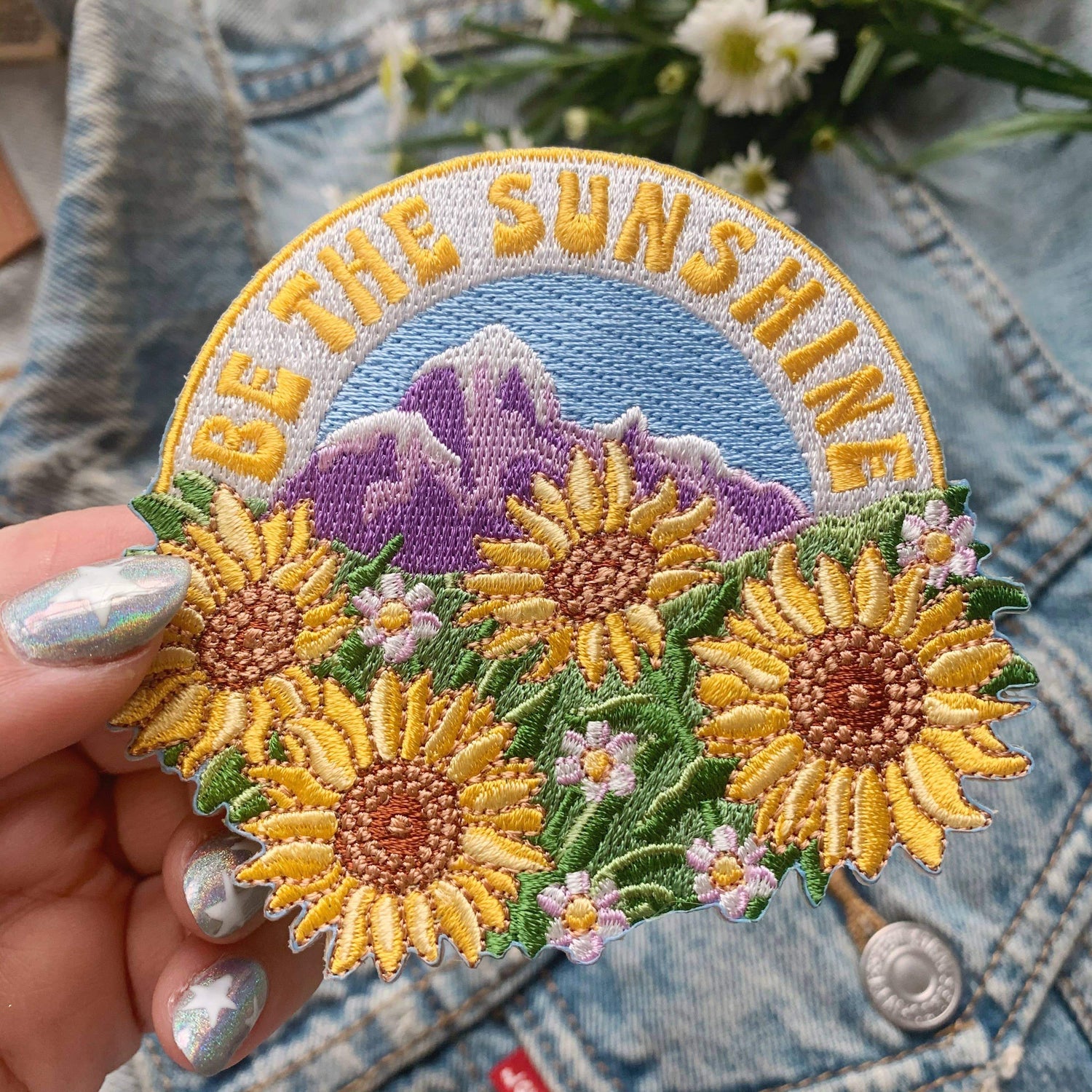 Sunflower Patch ♥ Be the Sunshine Appliques & Patches Wildflower + Co. 