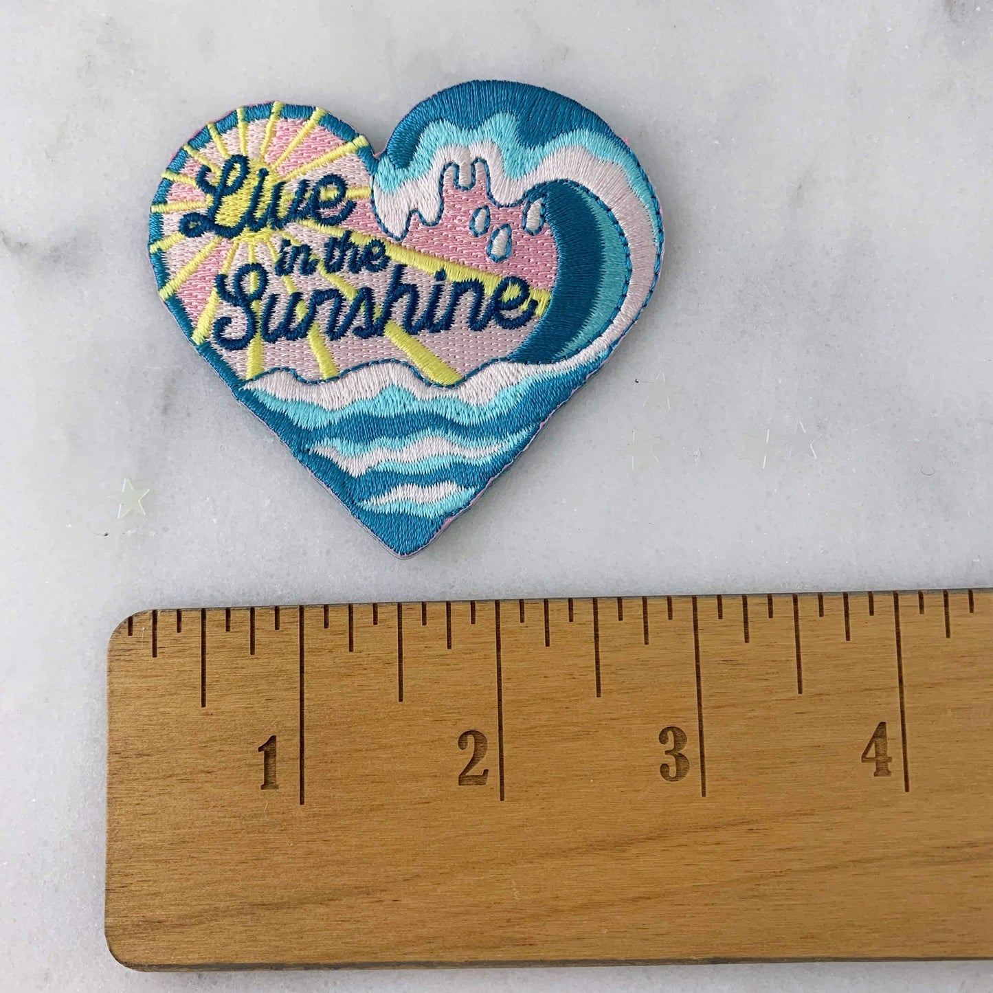 Live in the Sunshine Heart Patch Wildflower + Co. 