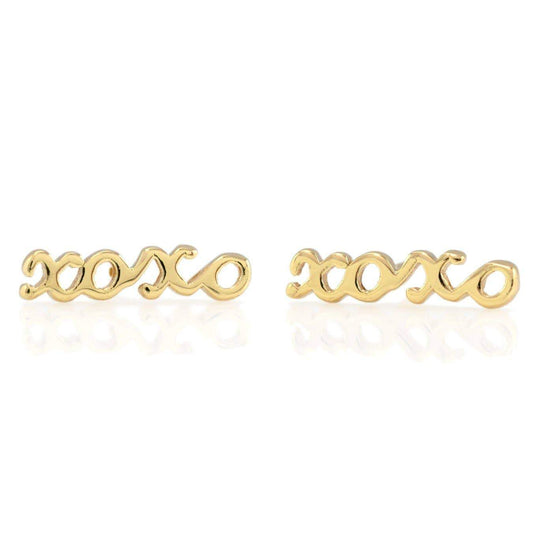 XOXO Script Stud Earrings Kris Nations 