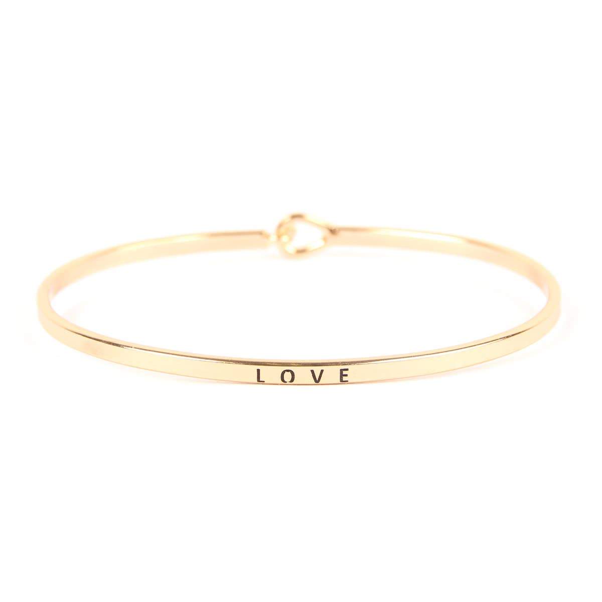 "Love" Hinge Cuff Bracelet bracelet MYS Wholesale Inc 