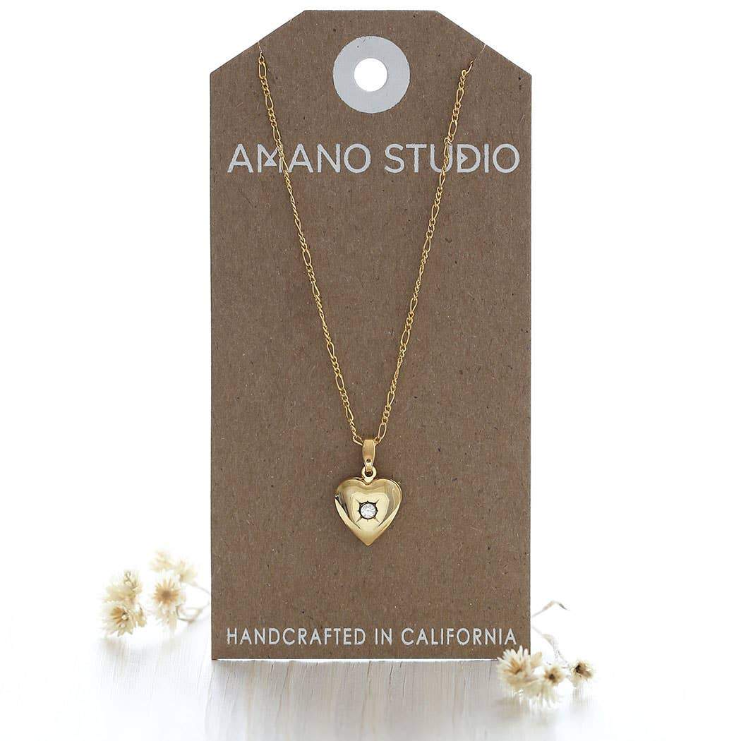Small Heart Locket Amano Studio 