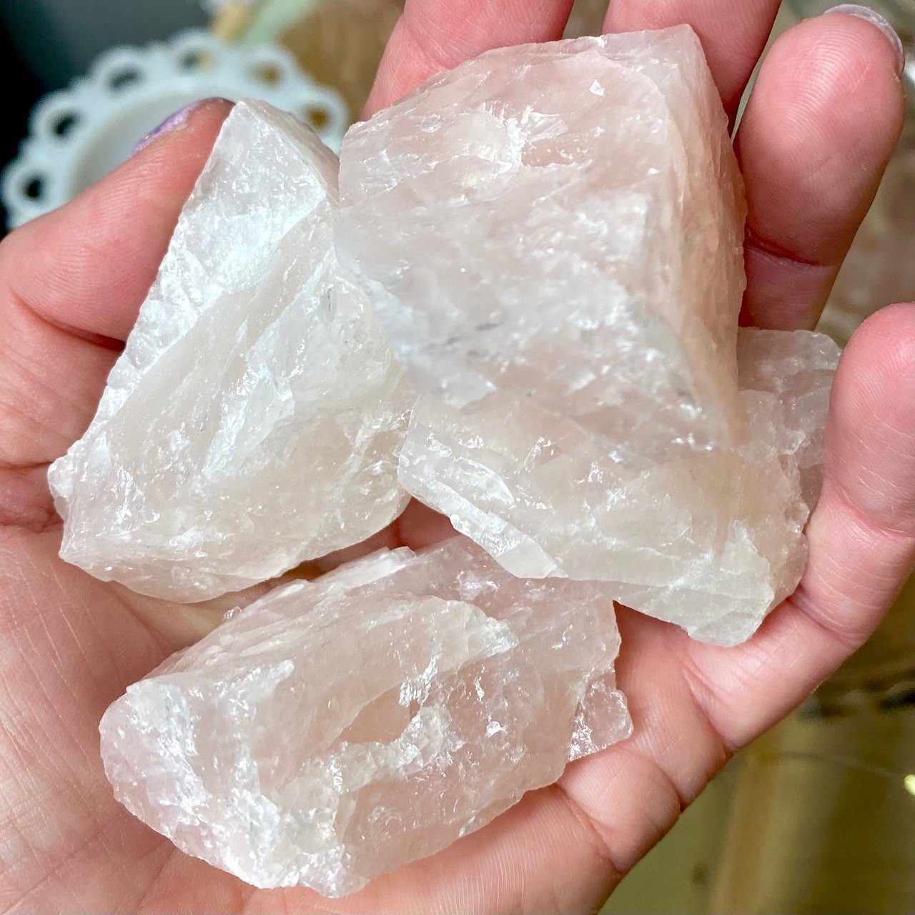 Rose Quartz Crystal Chunk Crystals Random 
