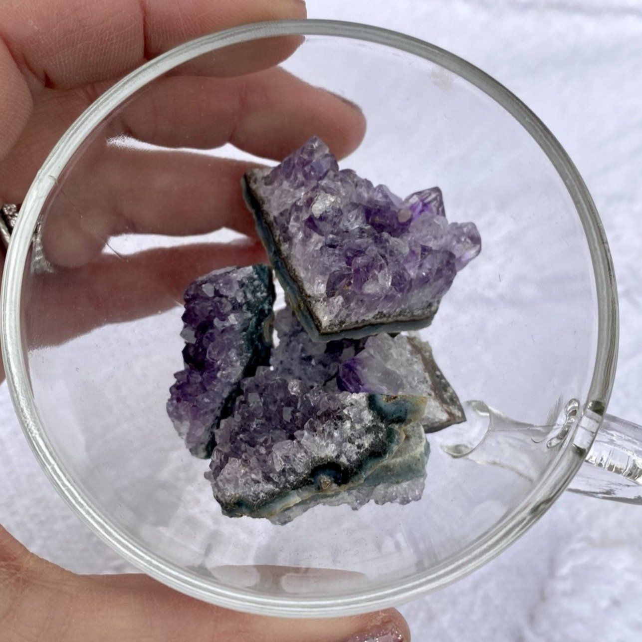 Amethyst Small Druzy Geode Cluster Crystals Crystals 