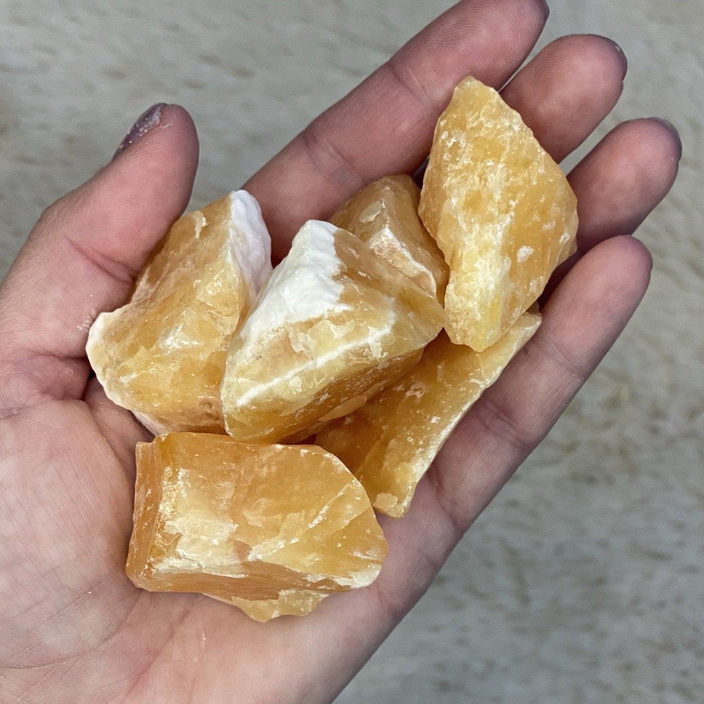 Orange Calcite Chunk Crystals Amazing Crystals- Etsy 