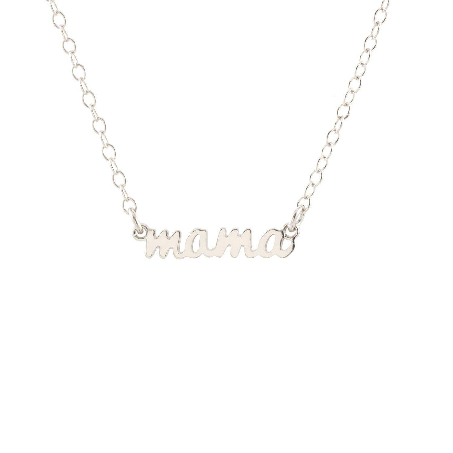 Mama Charm Necklace Necklaces Kris Nations Sterling Silver 
