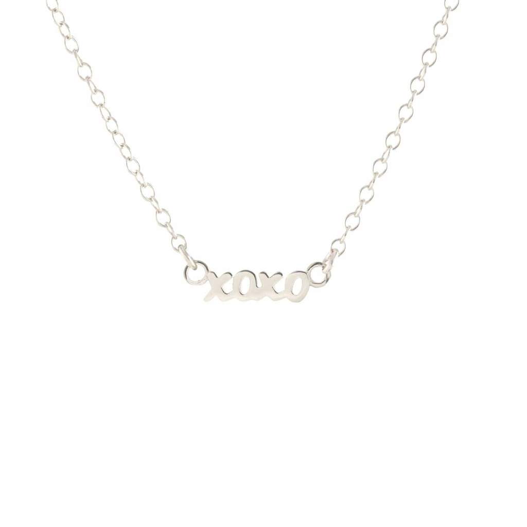 Xoxo Charm Necklace Necklaces Kris Nations Sterling Silver 