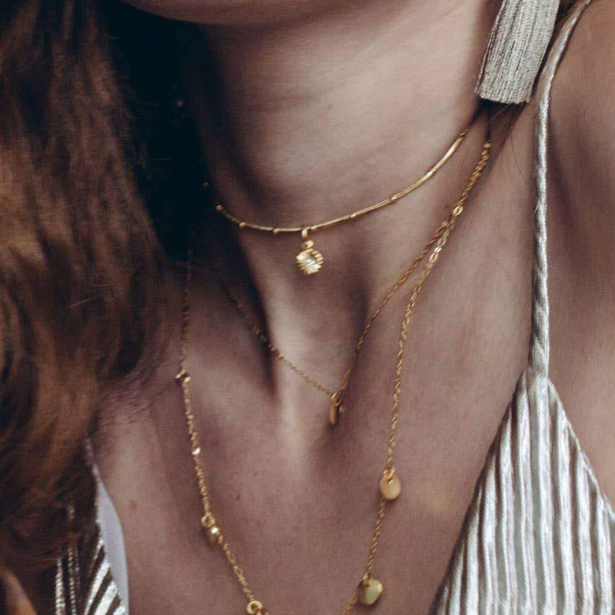 Wink Crystal Choker Necklace Necklaces Amano Studio 