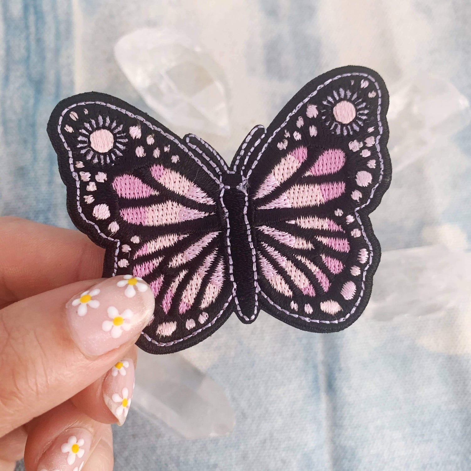 Lilac Butterfly Patch Appliques & Patches Wildflower + Co. 