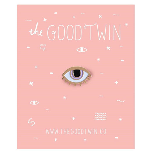 Eyeball Pin + Post Card Pins The Good Twin 