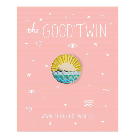 Sunny Side Pin + Post Card Pins The Good Twin 
