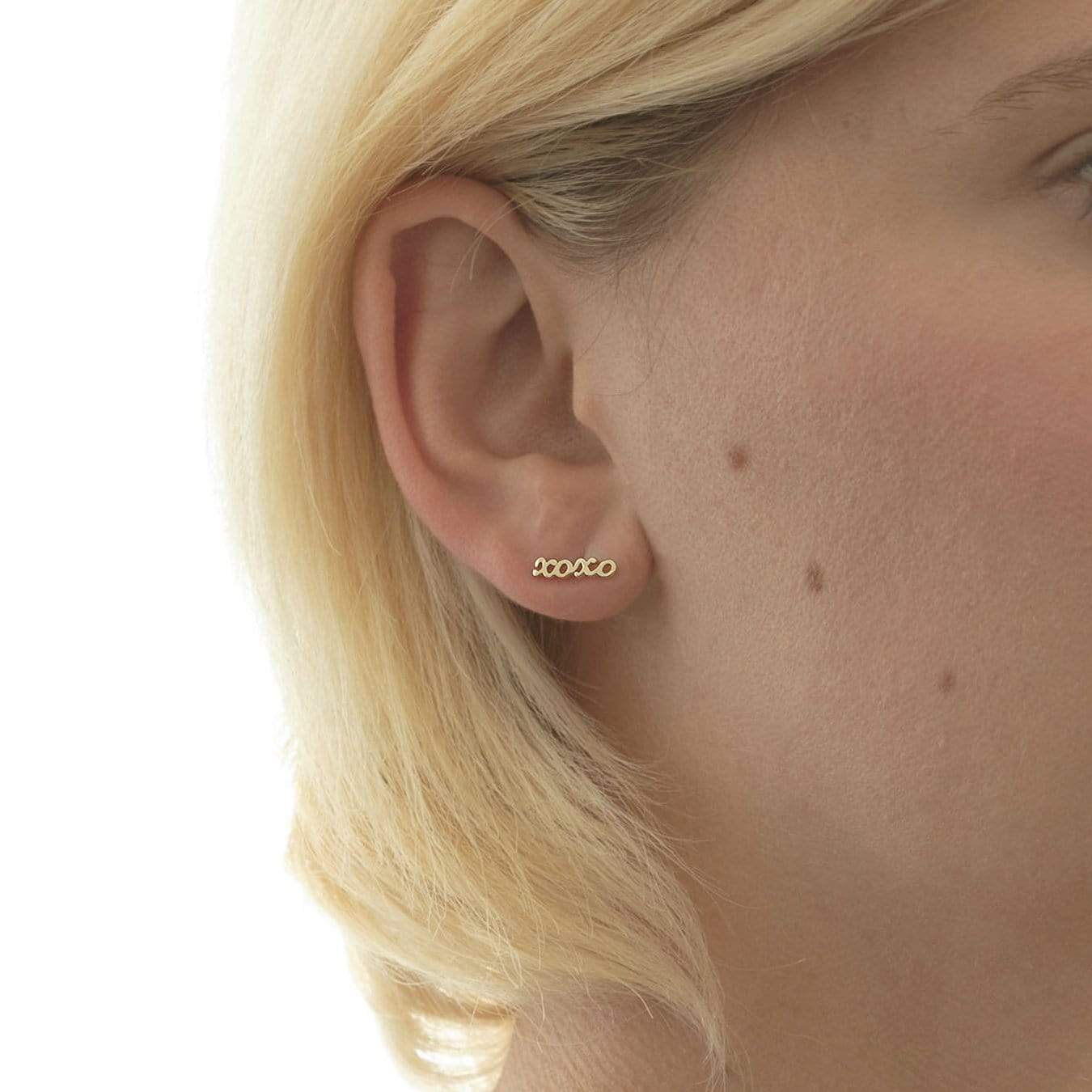 XOXO Script Stud Earrings Earrings Kris Nations 